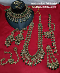 Full Emerald Green Wedding Bridal Set