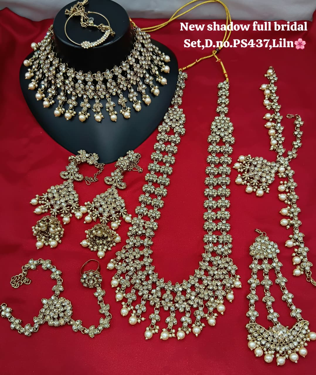 Full Emerald Green Wedding Bridal Set