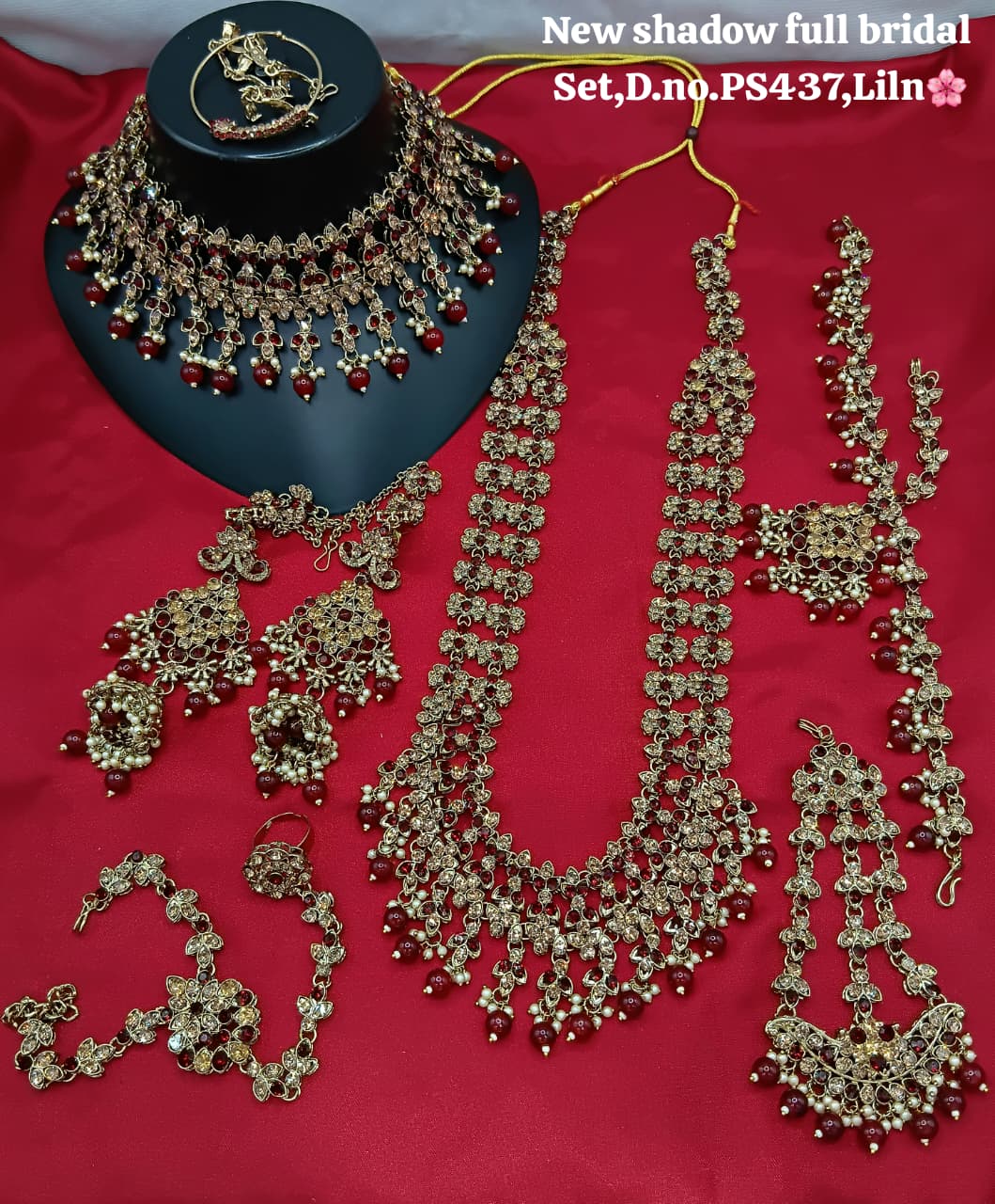 Full Emerald Green Wedding Bridal Set