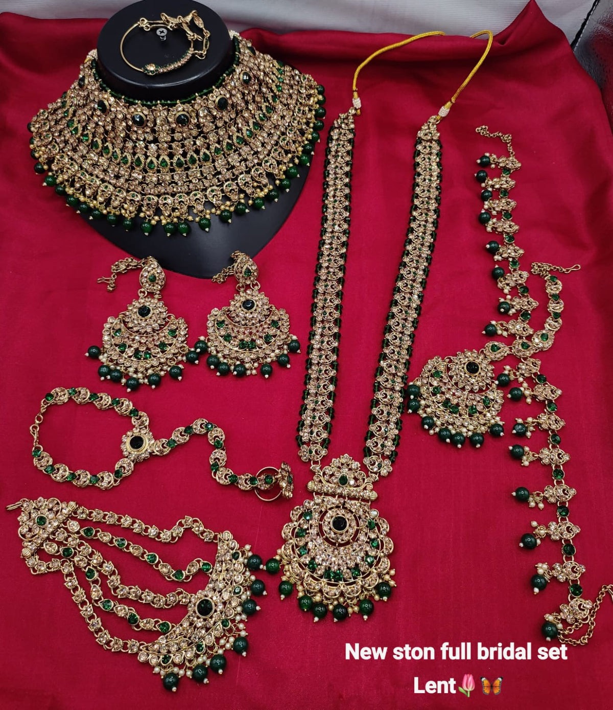 Elegant White & Silver Crystal Empress Bridal Set