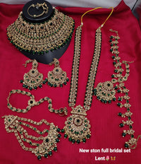 Elegant White & Silver Crystal Empress Bridal Set