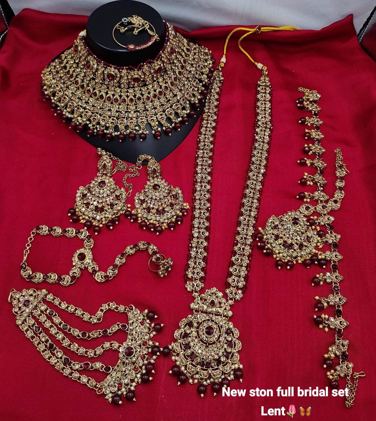Elegant White & Silver Crystal Empress Bridal Set