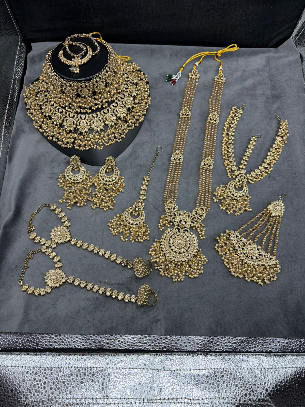 The Golden LCD Stone Heritage Wedding Bridal Set