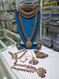 Royal Crystal Stone Grand Bridal Jewellery Set