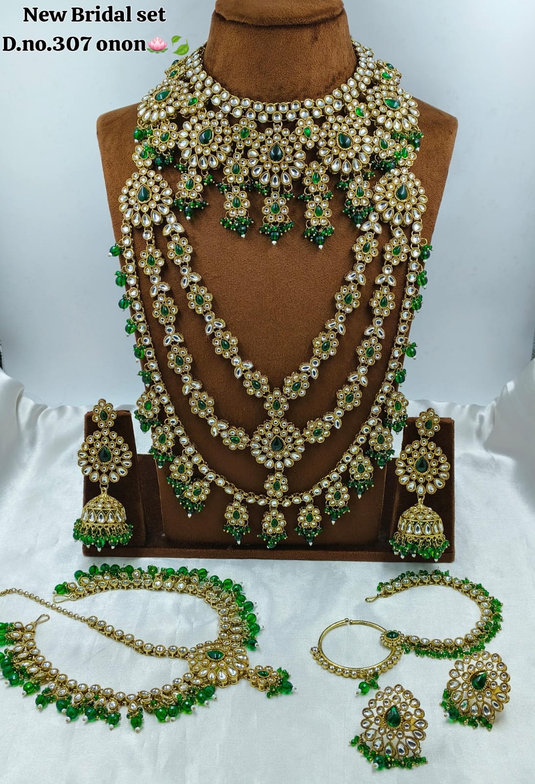 Royal Kundan Stone Grand Bridal Jewellery Set
