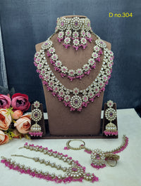 Complete Bridal Jewelry Set – Antique Gold-Plated Choker, Rani Haar & Accessories
