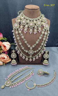 Royal Bridal Jewelry Set – Multi-Layered Haar & Choker Set
