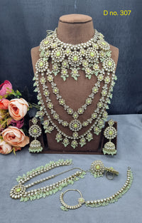 Royal Bridal Jewelry Set – Multi-Layered Haar & Choker Set