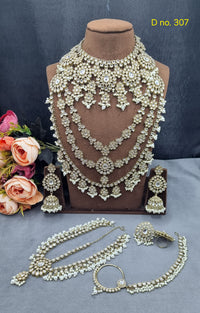 Royal Bridal Jewelry Set – Multi-Layered Haar & Choker Set