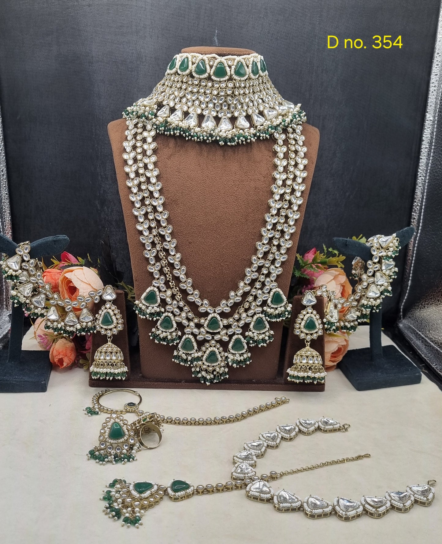 Bridal Choker & Multi-Layered Haar Jewelry Set