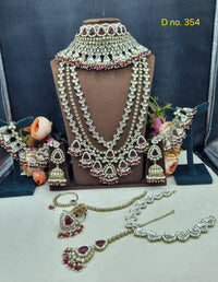 Bridal Choker & Multi-Layered Haar Jewelry Set
