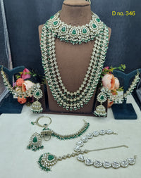 Bridal Choker & Grand Multi-Strand Haar Jewelry Set