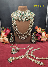 Bridal Polki & Pearl Handcrafted Jewelry Set