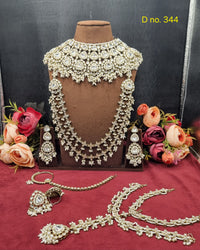 Bridal Polki & Pearl Handcrafted Jewelry Set