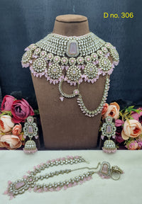 Antique Gold Finish Grand Bridal Jewellery Set