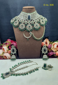 Antique Gold Finish Grand Bridal Jewellery Set