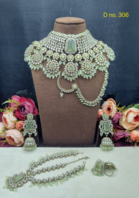Antique Gold Finish Grand Bridal Jewellery Set