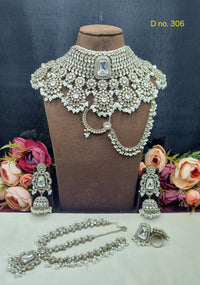 Antique Gold Finish Grand Bridal Jewellery Set