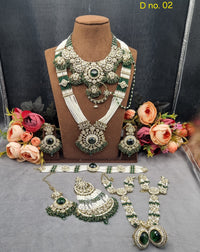 Complete Kundan & Pearl Beaded Bridal Jewellery Set