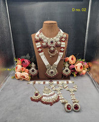 Complete Kundan & Pearl Beaded Bridal Jewellery Set