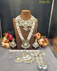 Complete Kundan & Pearl Beaded Bridal Jewellery Set