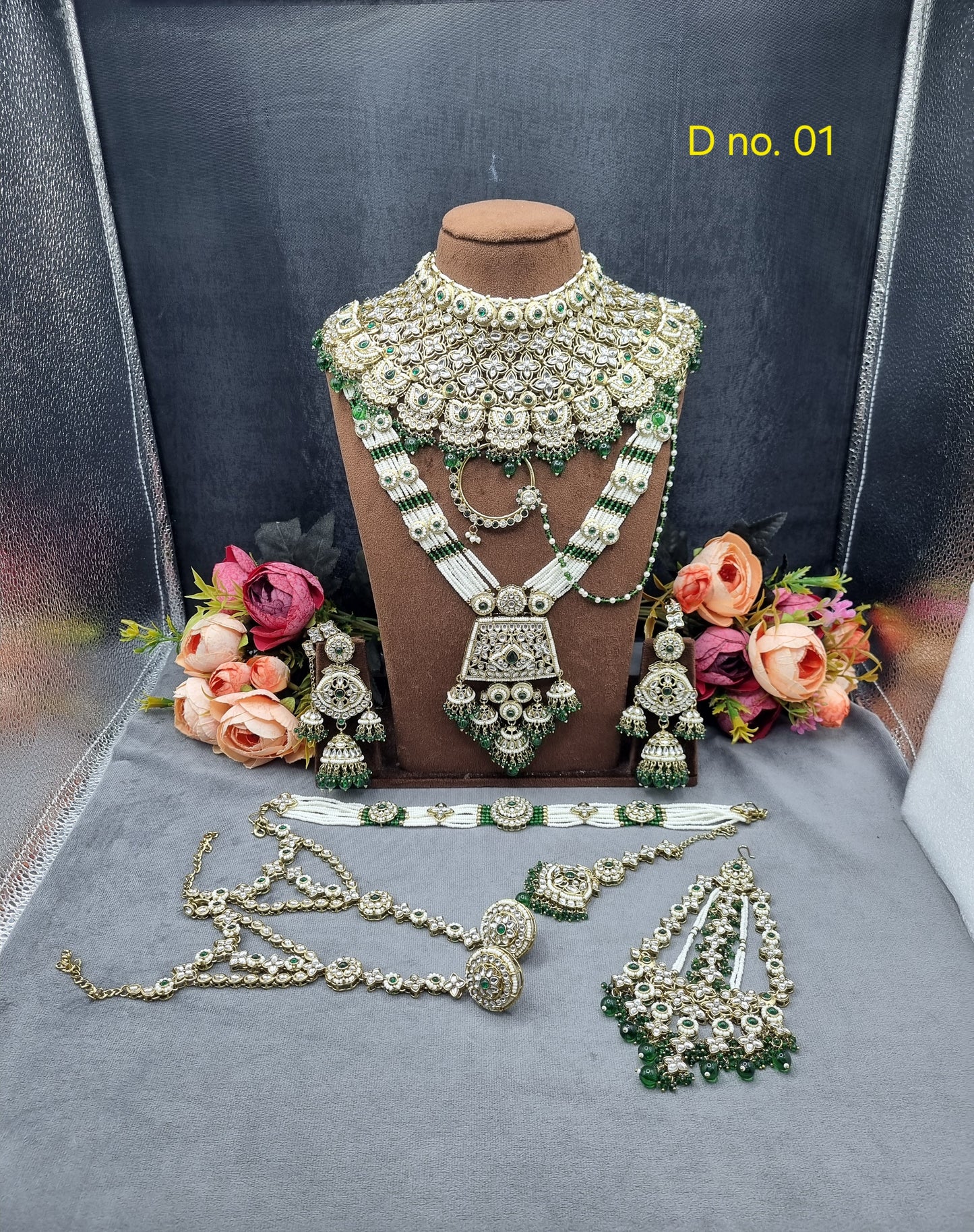 Regal Kundan Choker & Long Haar Bridal Jewellery Set
