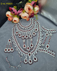Luxury Bridal Jewelry Set | Complete Dulhan Necklace & Accessories Collection