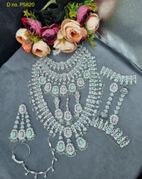 Luxury Bridal Jewelry Set | Complete Dulhan Necklace & Accessories Collection