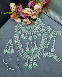 Luxury Bridal Jewelry Set | Complete Dulhan Necklace & Accessories Collection