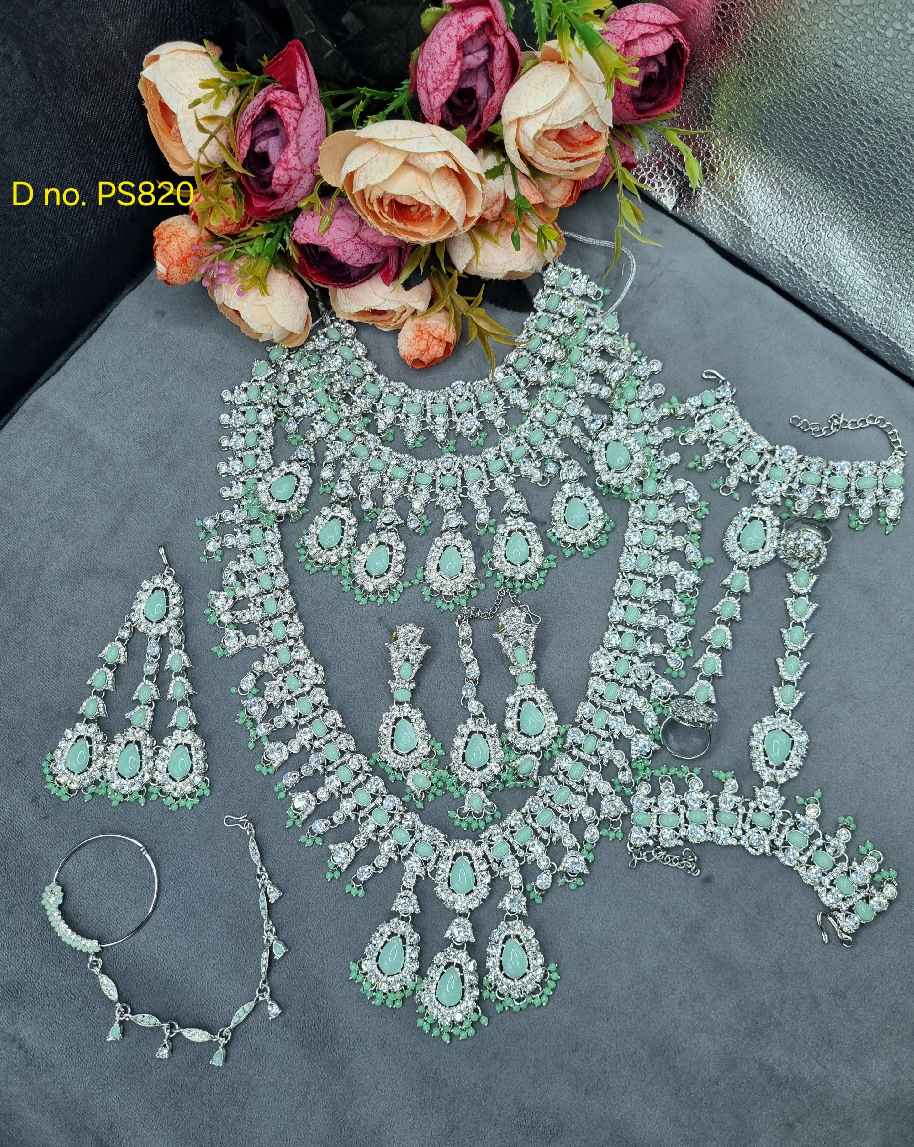 Luxury Bridal Jewelry Set | Complete Dulhan Necklace & Accessories Collection