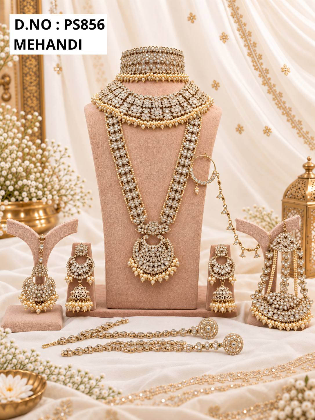Mehendi  Kundan Bridal Jewellery Set