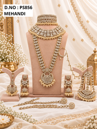 Mehendi  Kundan Bridal Jewellery Set