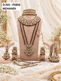 Mehendi  Kundan Bridal Jewellery Set
