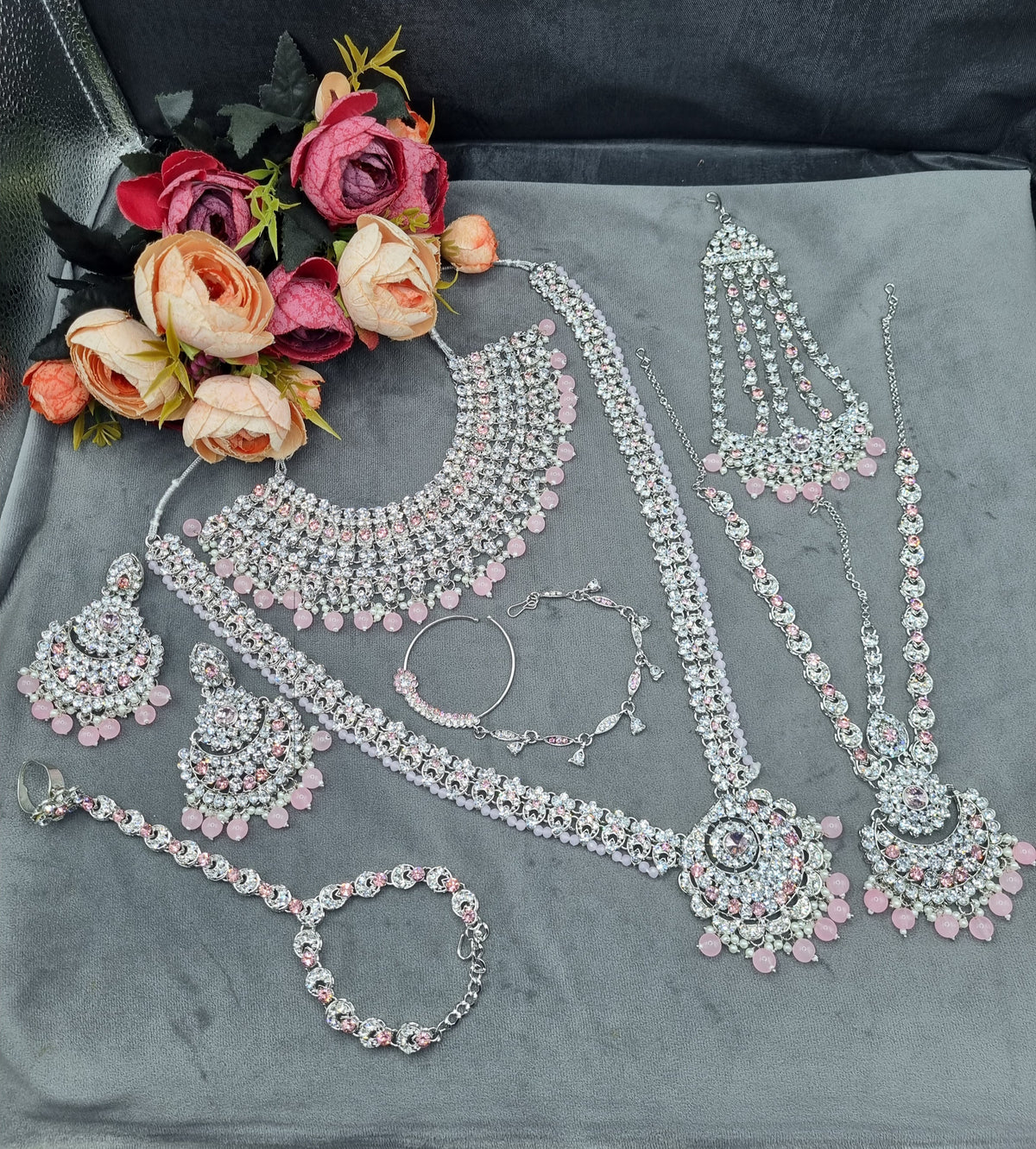 Heavy CZ Stone Wedding Jewelry Collection
