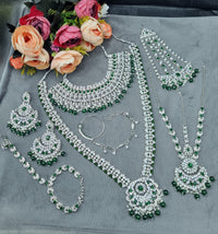 Heavy CZ Stone Wedding Jewelry Collection