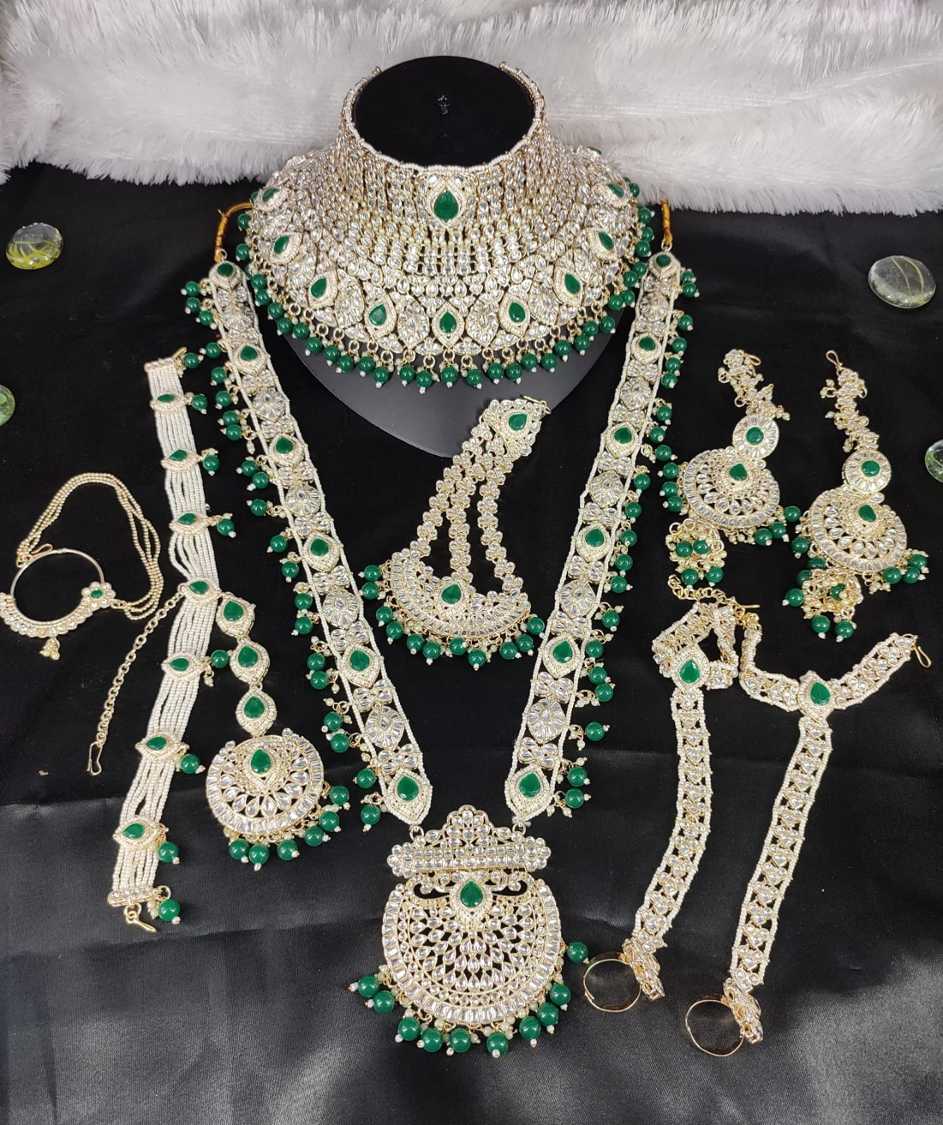 Bridal Collection Handcrafted Kundan Stud Bridal Jewellery for the Modern Bride