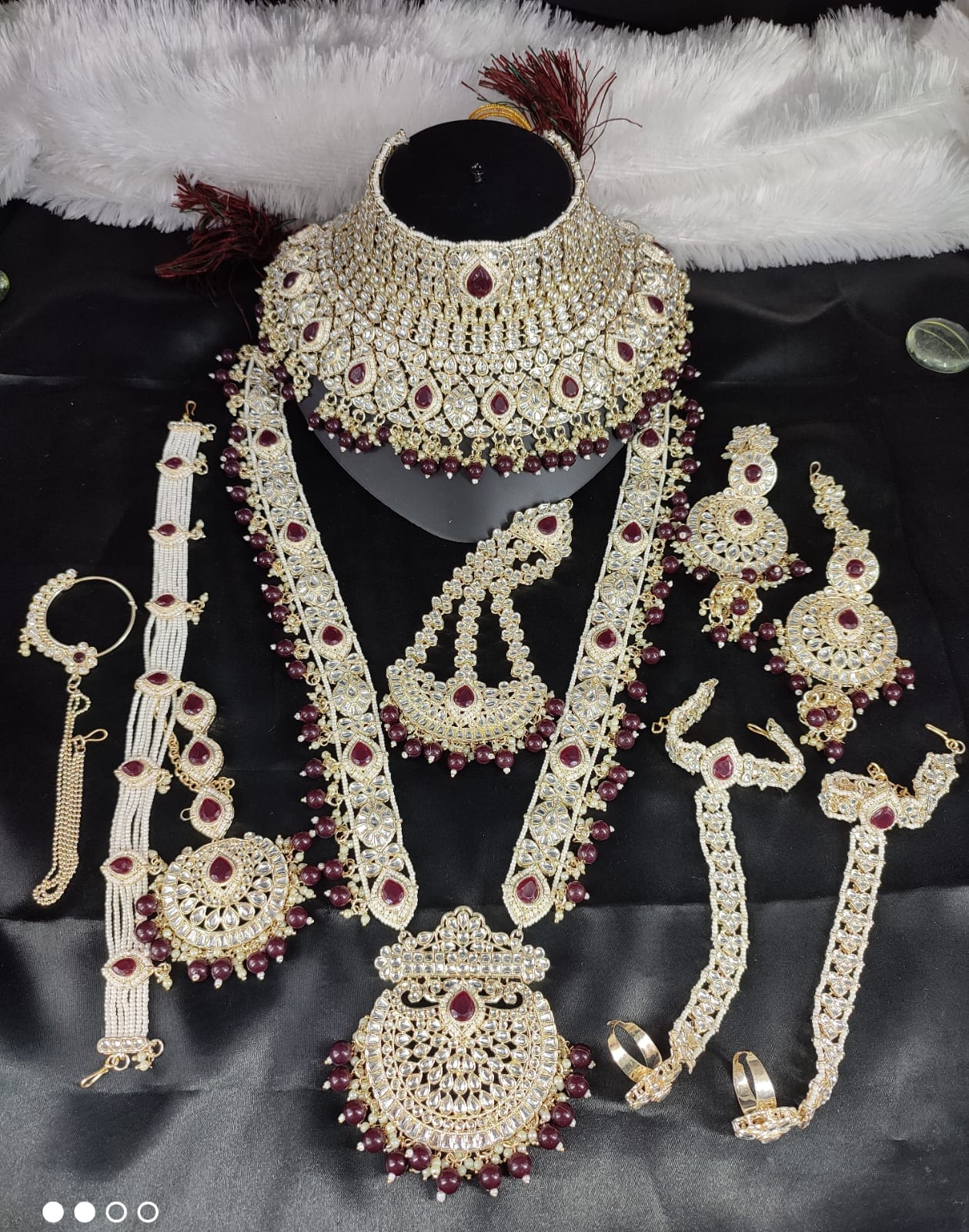 Bridal Collection Handcrafted Kundan Stud Bridal Jewellery for the Modern Bride