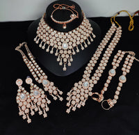 Grand Stone-Studded Bridal Dulhan Set with Statement Choker and Rani Haar