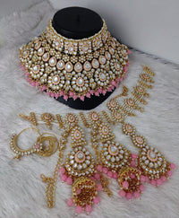 Gold Plated Kundan Stone Bridal Set