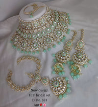 Fashion Gold Plated Kundan Stone Bridal Set