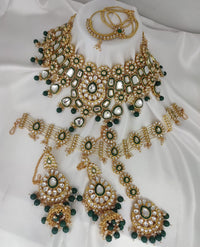 Kundan Stone Gold Plated Bridal Set