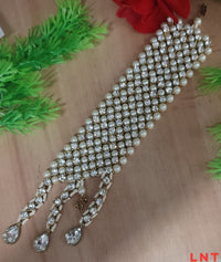 Gold-Plated Teardrop Pearl Bracelet For Woman & Girls