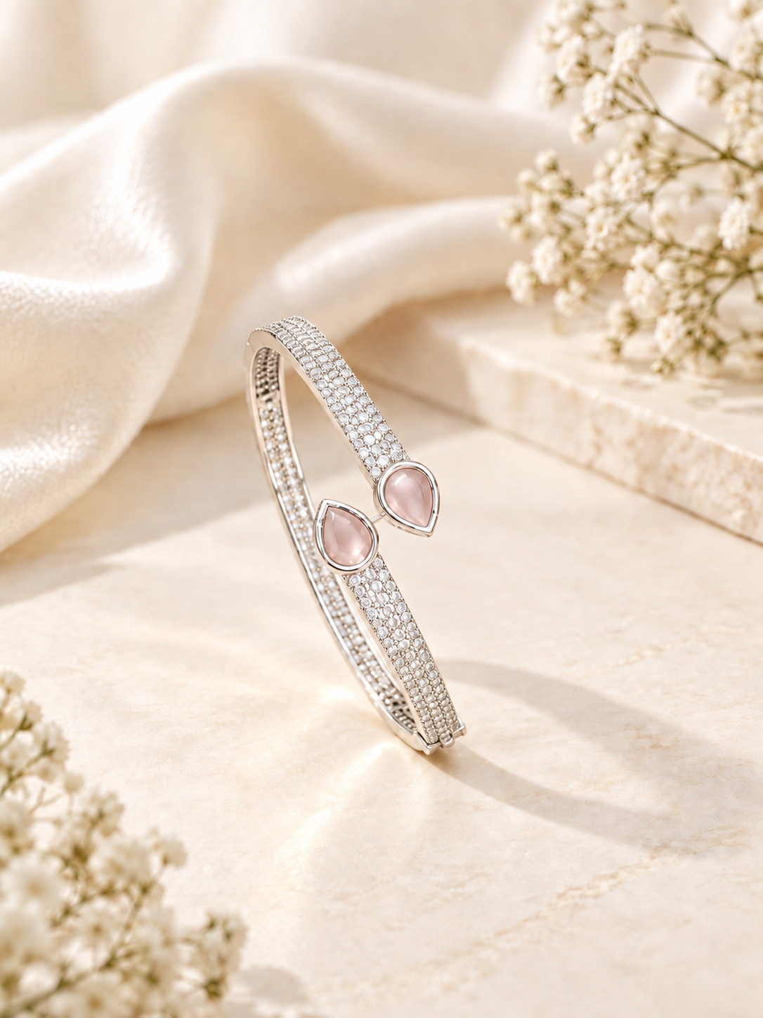 Silver Rhodium AD Bracelet