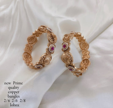 Gold Plated Copper Bangles
