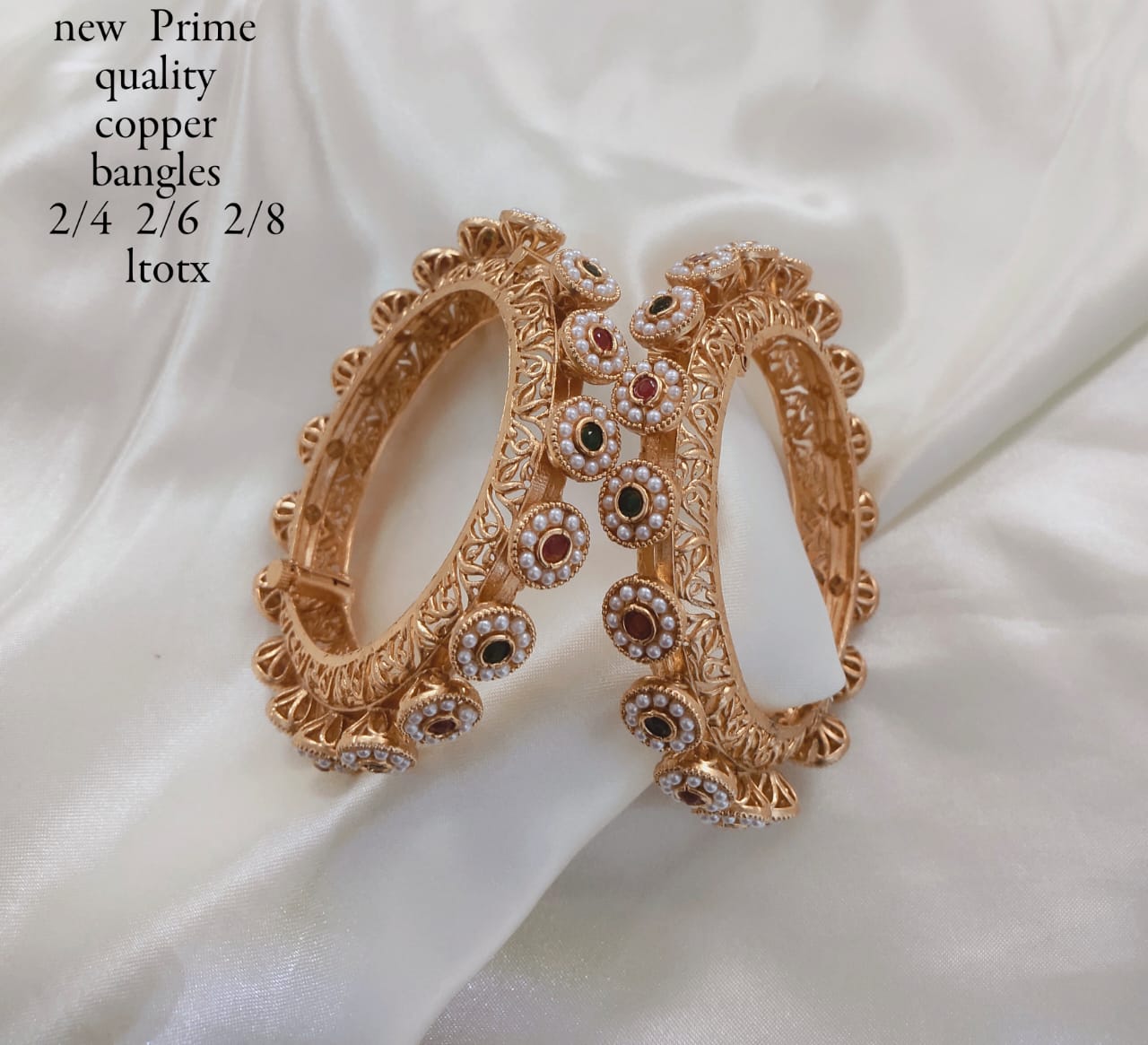 Gold Plated Copper Bangles