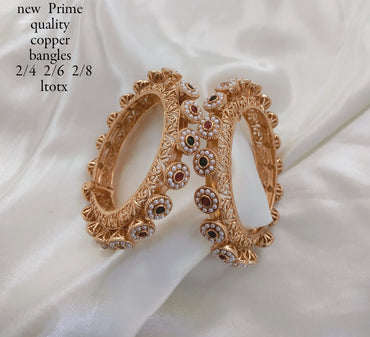 Gold Plated Copper Bangles