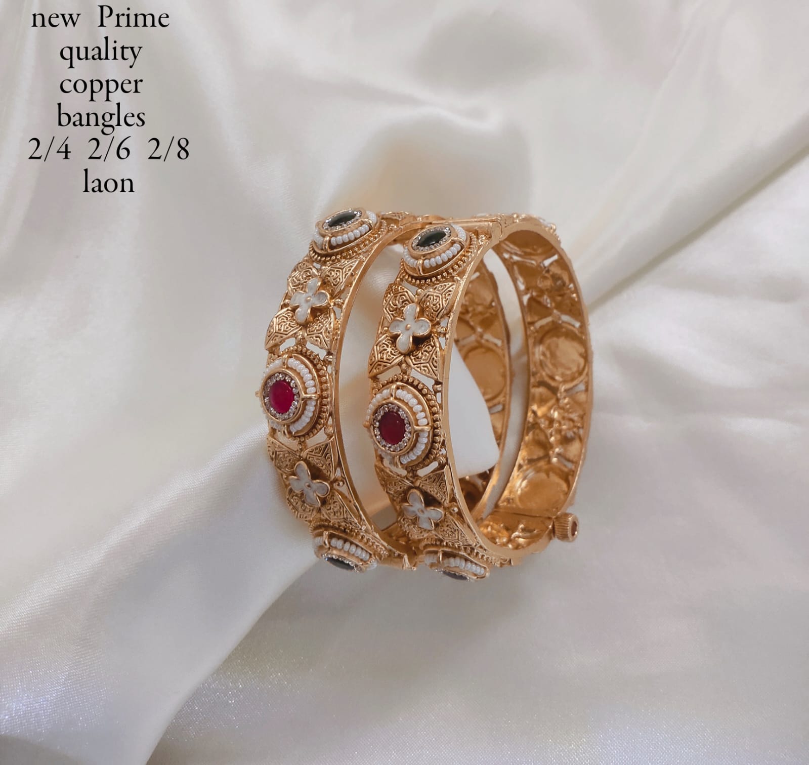 Gold Plated Copper Bangles