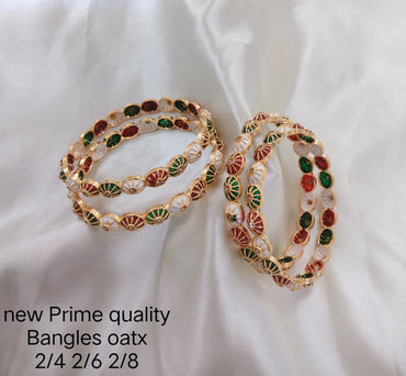 Gold Plated Copper Bangle Set