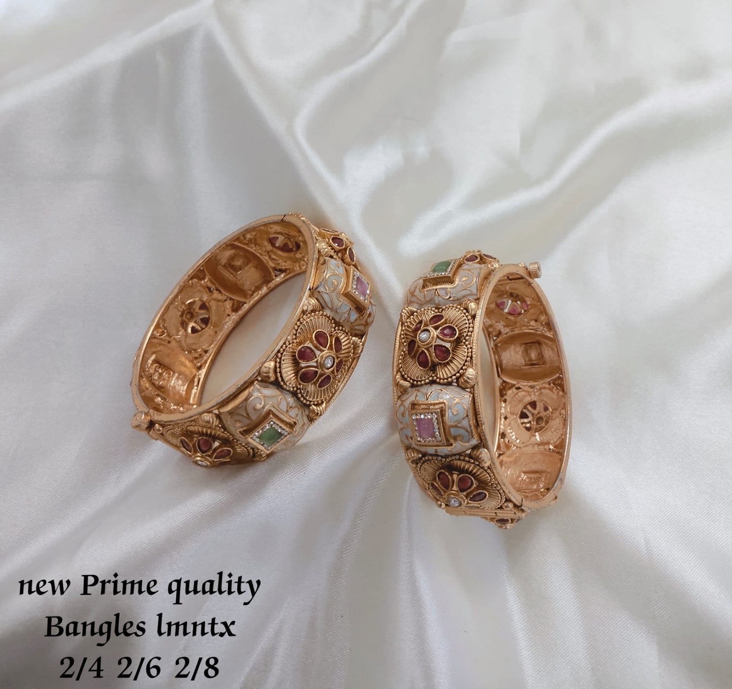 Gold Plated Copper Bangle Set