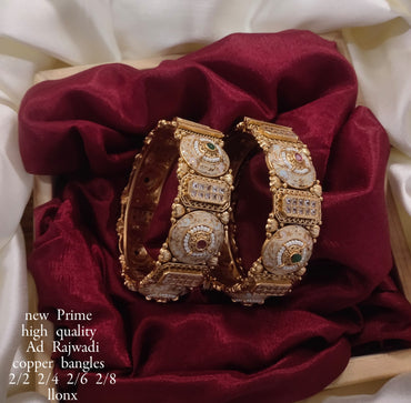 Gold Plated Copper Bangle Set